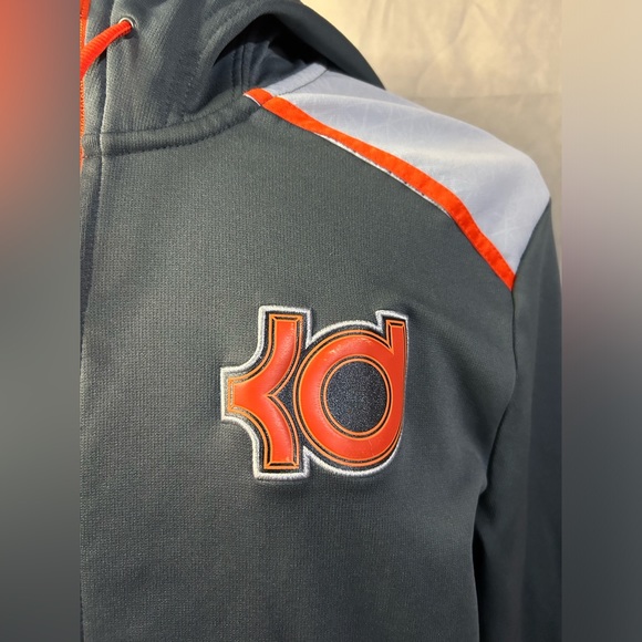 Kevin Durant KD Nike Therma Fit Hoodie Jacket Sweatshirt sz L Tall Basketball 🏀 - Picture 2 of 6